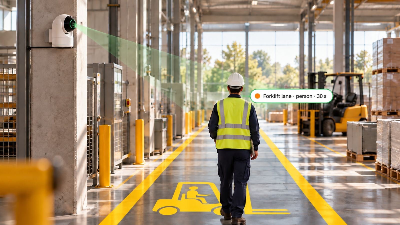 Forklift lanes